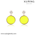 E-471 Promotional fashion jewelry crystal round drop earring women accessories